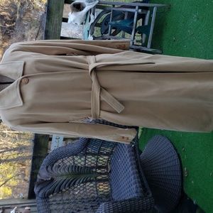 COPY - ORIGINALS BY DENISE 100 % Cashmere long camel color belted coat